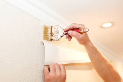Pose de papier peint à Saint-Privé — revêtements muraux et toiles de verre